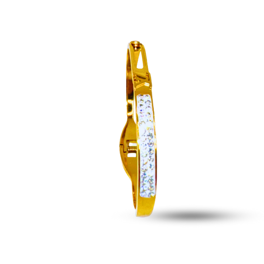 Pearl-Embedded Gold Bracelet | 10K Gold | Non-Tarnish