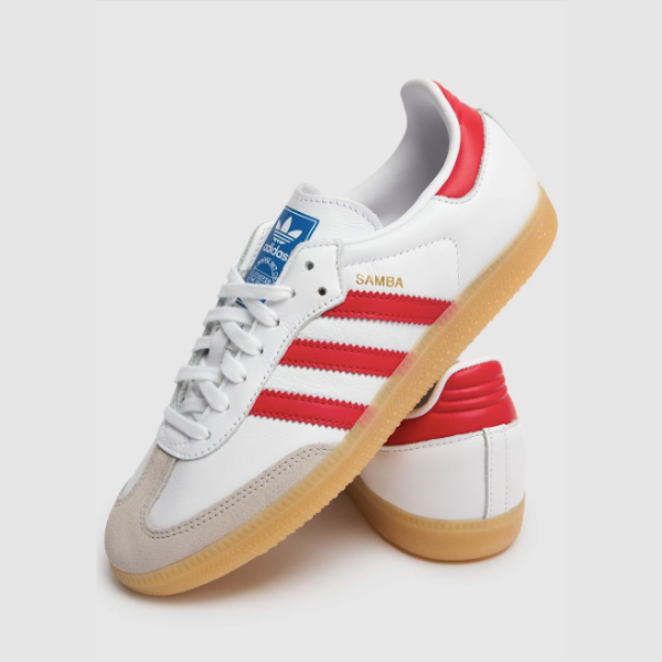 Adidas Samba | Red & White Shoes