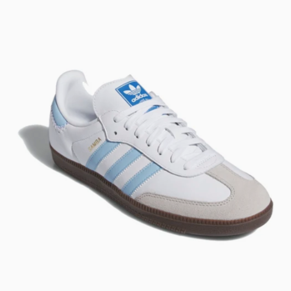 Adidas Samba | White Sky Blue Shoes