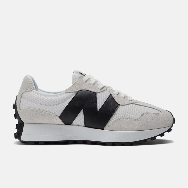 New Balance 327 Black & White Fabric