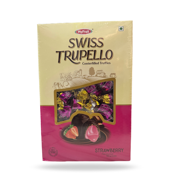 MyFruit Swiss Trupello Truffles Strawberry Center Filled Truffles | 2KG | 130PCS