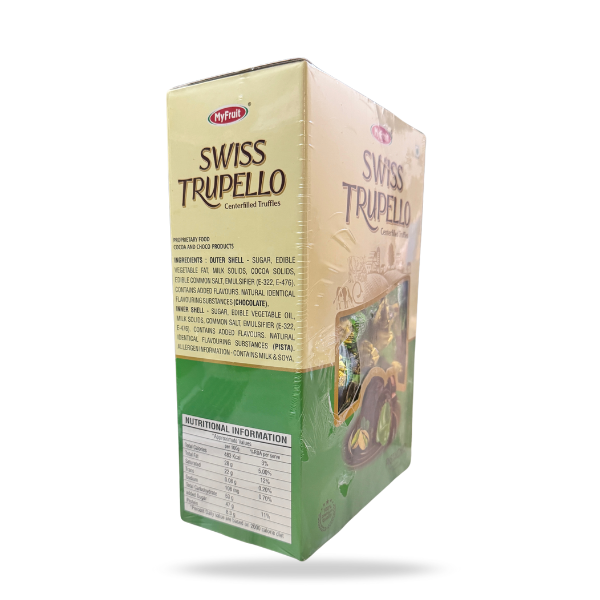 MyFruit Swiss Trupello Truffles Pitachio Center Filled Truffles | 2KG | 130PCS