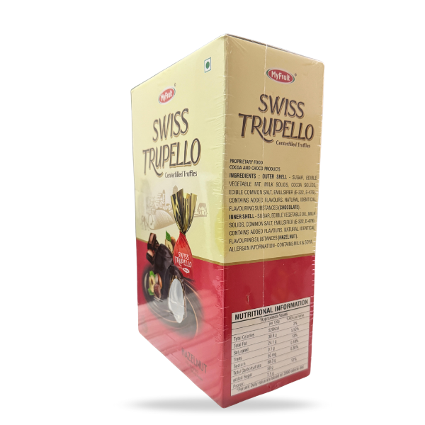 MyFruit Swiss Trupello Truffles Hazelnut Center Filled Truffles | 2KG | 130PCS