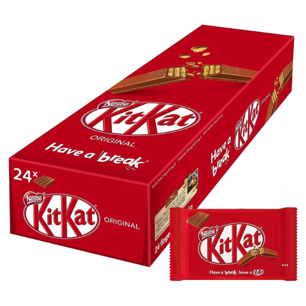 KitKat Nestle 4 Finger Milk Chocolate Wafer Bar 36 x 20.7gm