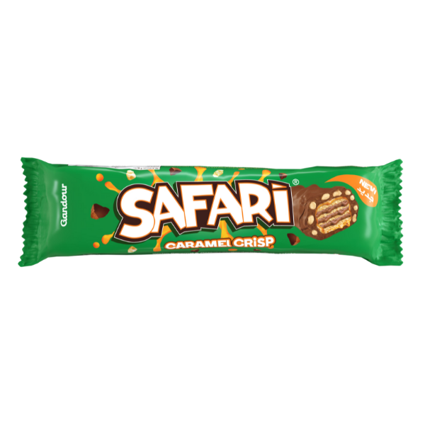 Gandour Safari Caramel Crunch, 12 x 32 g