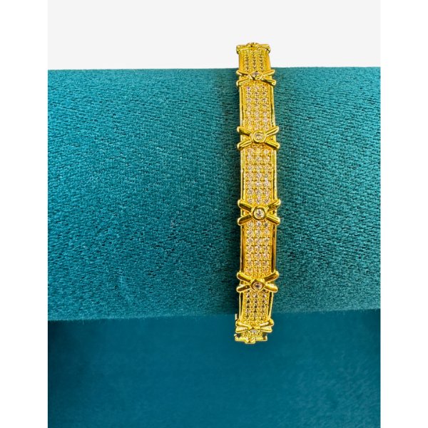 Pearl-Embedded Gold Bracelet 2 | Gold 10K | Non-Tarnish