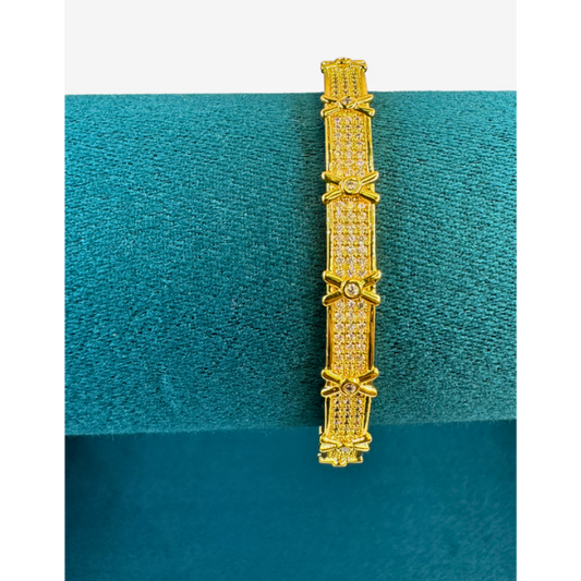 Pearl-Embedded Gold Bracelet 2 | Gold 10K | Non-Tarnish