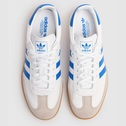 Addidas Samba | Blue & White Shoes