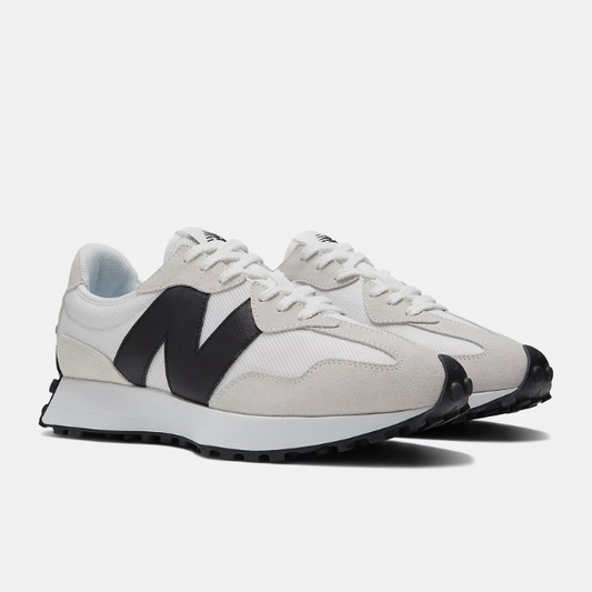 New Balance 327 Black & White Fabric