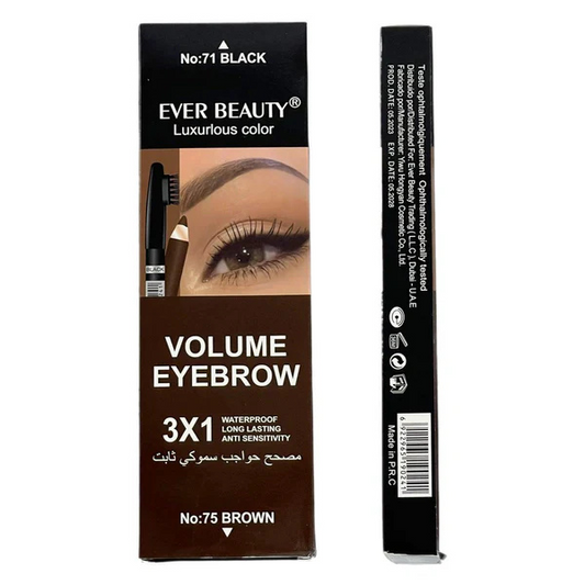 Ever Beauty Eyebrow Pencil 2 In 1 Black & Brown