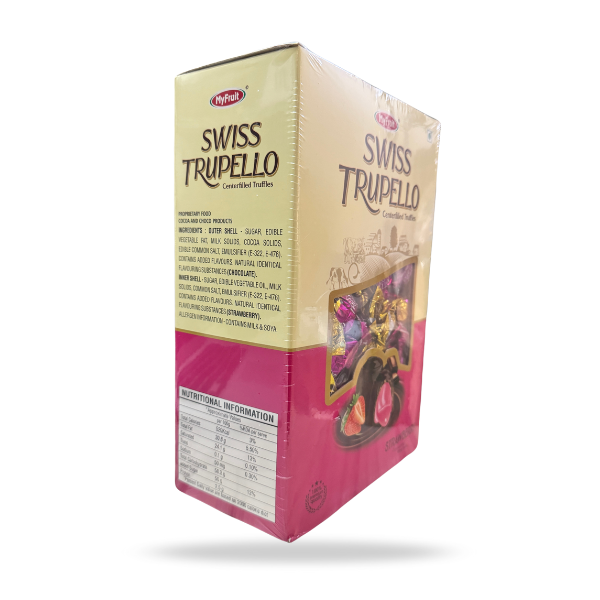 MyFruit Swiss Trupello Truffles Strawberry Center Filled Truffles | 2KG | 130PCS