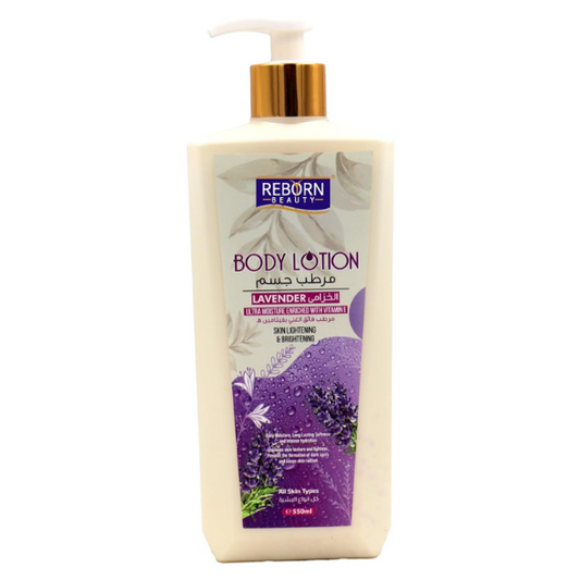 Reborn Beauty Lavender Body Lotion - Ultra Moisture Enriched with Vitamin E (550ml)