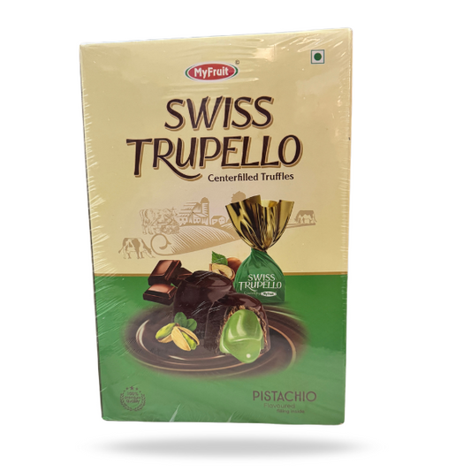 MyFruit Swiss Trupello Truffles Pitachio  Center Filled Truffles | 2KG | 130PCS