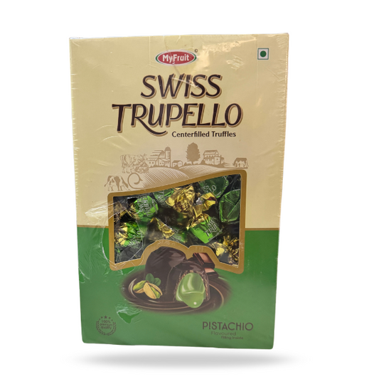 MyFruit Swiss Trupello Truffles Pitachio  Center Filled Truffles | 2KG | 130PCS