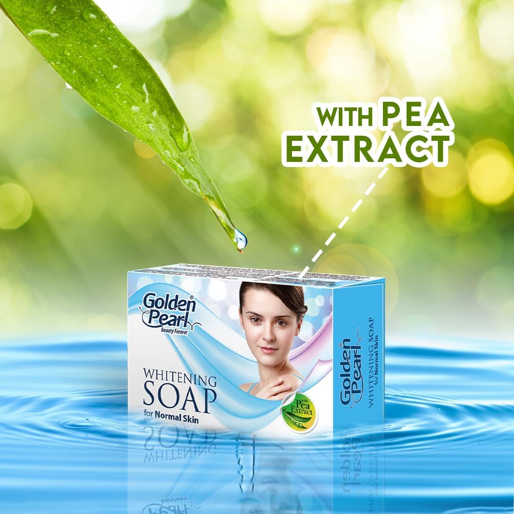 Golden Pearl Whitening Soap For Normal Skin With Pea Extract- 100gms