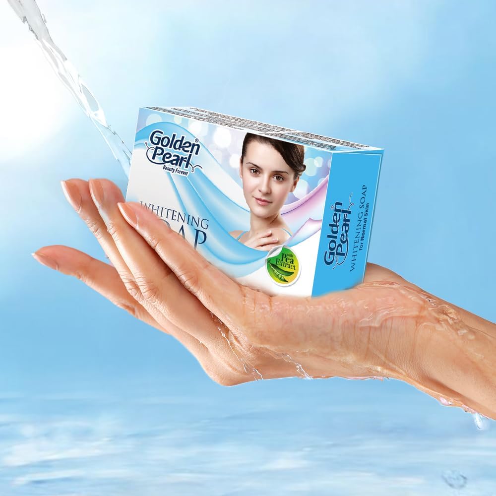 Golden Pearl Whitening Soap For Normal Skin With Pea Extract- 100gms