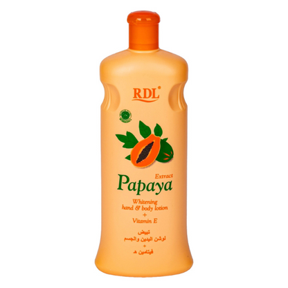 RDL Papaya Extract Whitening Hand & Body Lotion + Vitamin E 600 ml