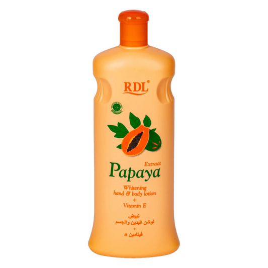 RDL Papaya Extract Whitening Hand & Body Lotion + Vitamin E 600 ml