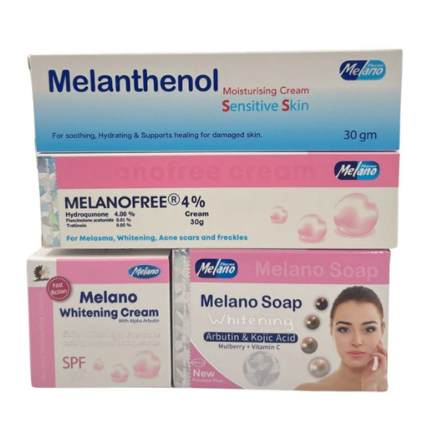 Melano Whitening Set – Complete Skin Brightening & Dark Spot Removal Solution | (Feedback in Pictures)