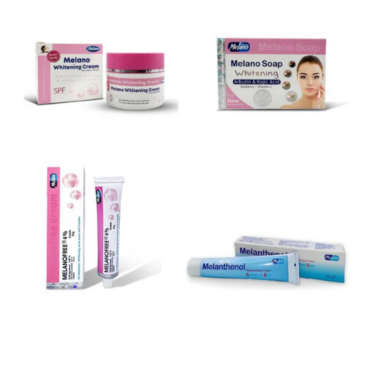 Melano Whitening Set – Complete Skin Brightening & Dark Spot Removal Solution | (Feedback in Pictures)