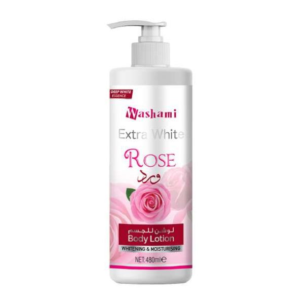 WASHAMI EXTRA WHITE ROSE BODY LOTION 480ML