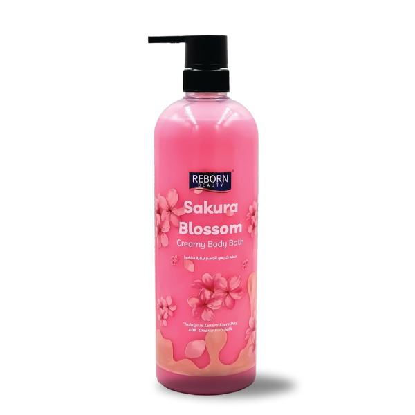 Reborn Beauty Creamy Body Bath - Sakura Blossom - 1000ml